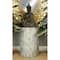 20" Multicolor Shell & Wood Contemporary Accent Table